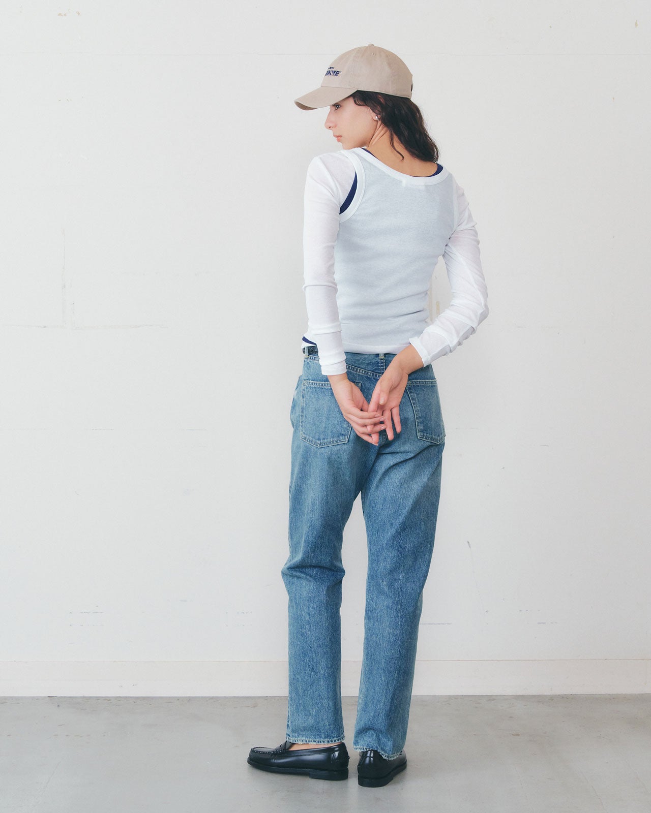 【2月下旬入荷予定】SHEER RIB LONG SLEEVE TEE