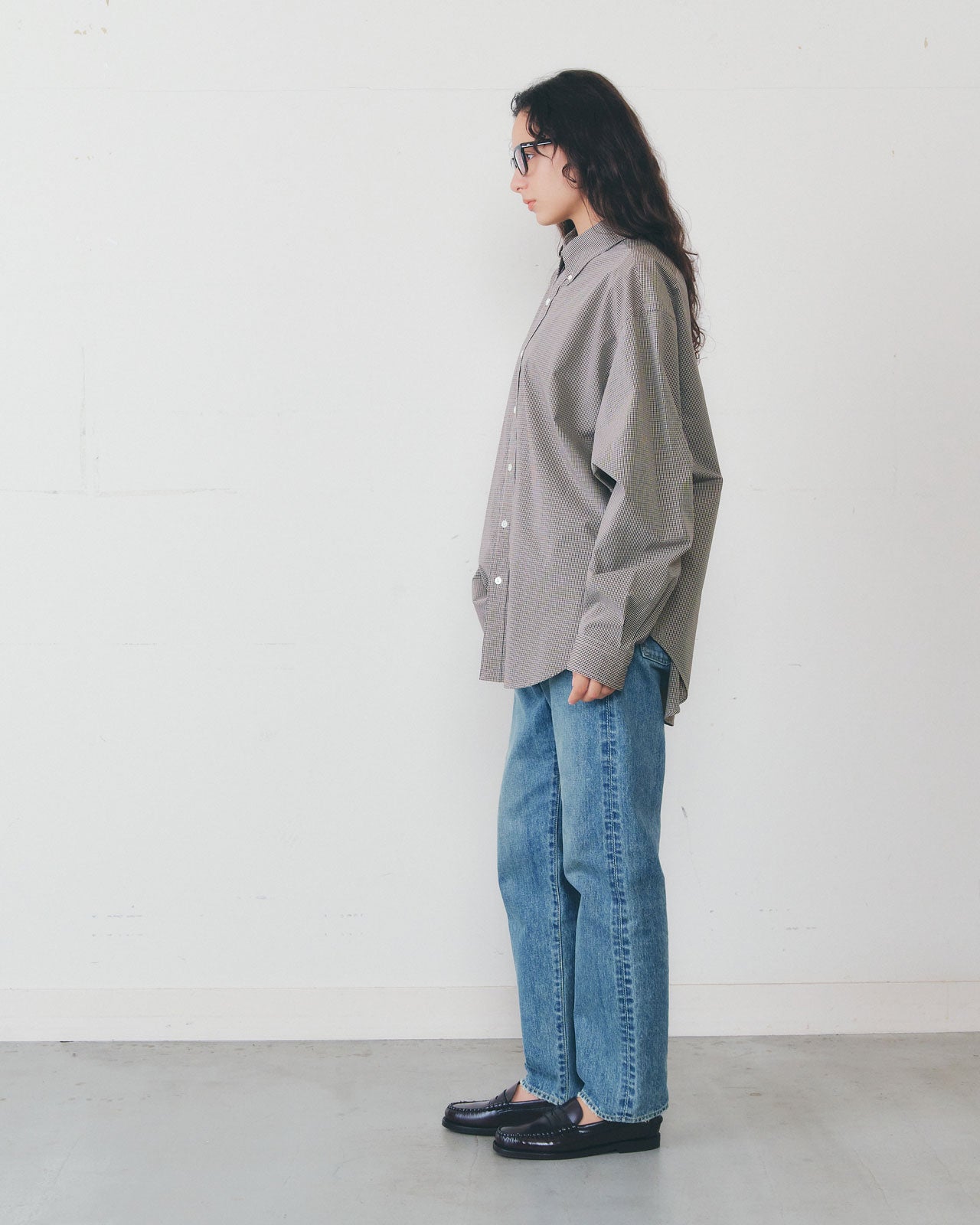 【12月下旬お届け】MINI CHECK DADDY SHIRT