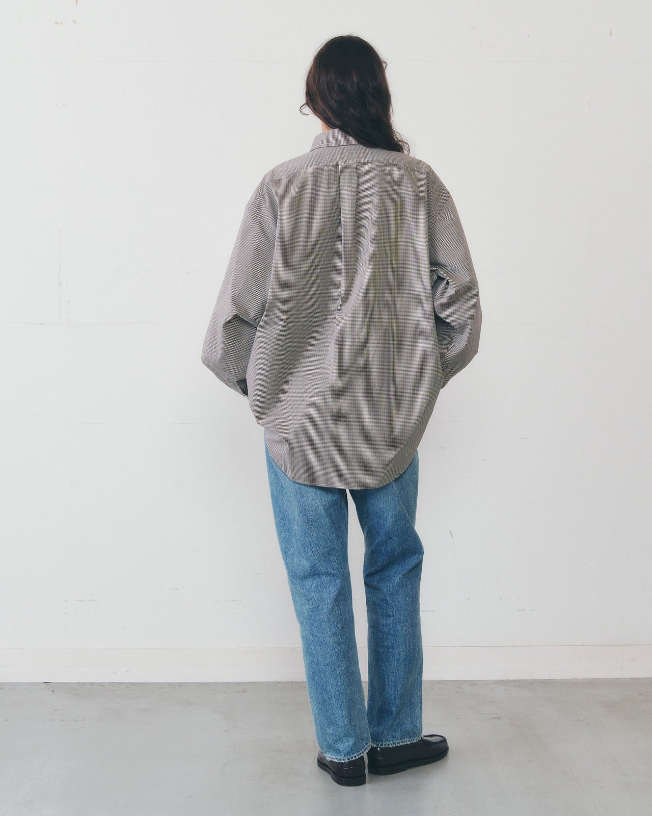 【12月下旬お届け】MINI CHECK DADDY SHIRT