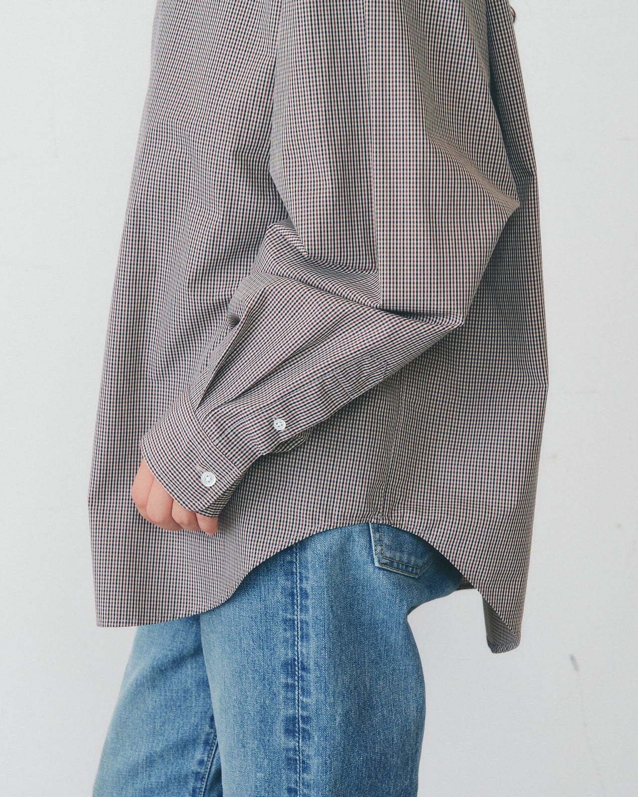 【12月下旬お届け】MINI CHECK DADDY SHIRT