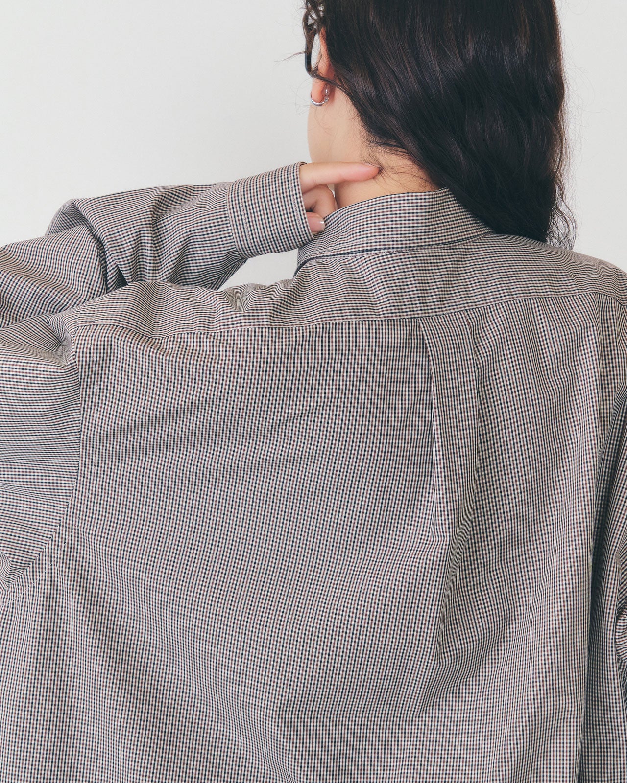 【12月下旬お届け】MINI CHECK DADDY SHIRT