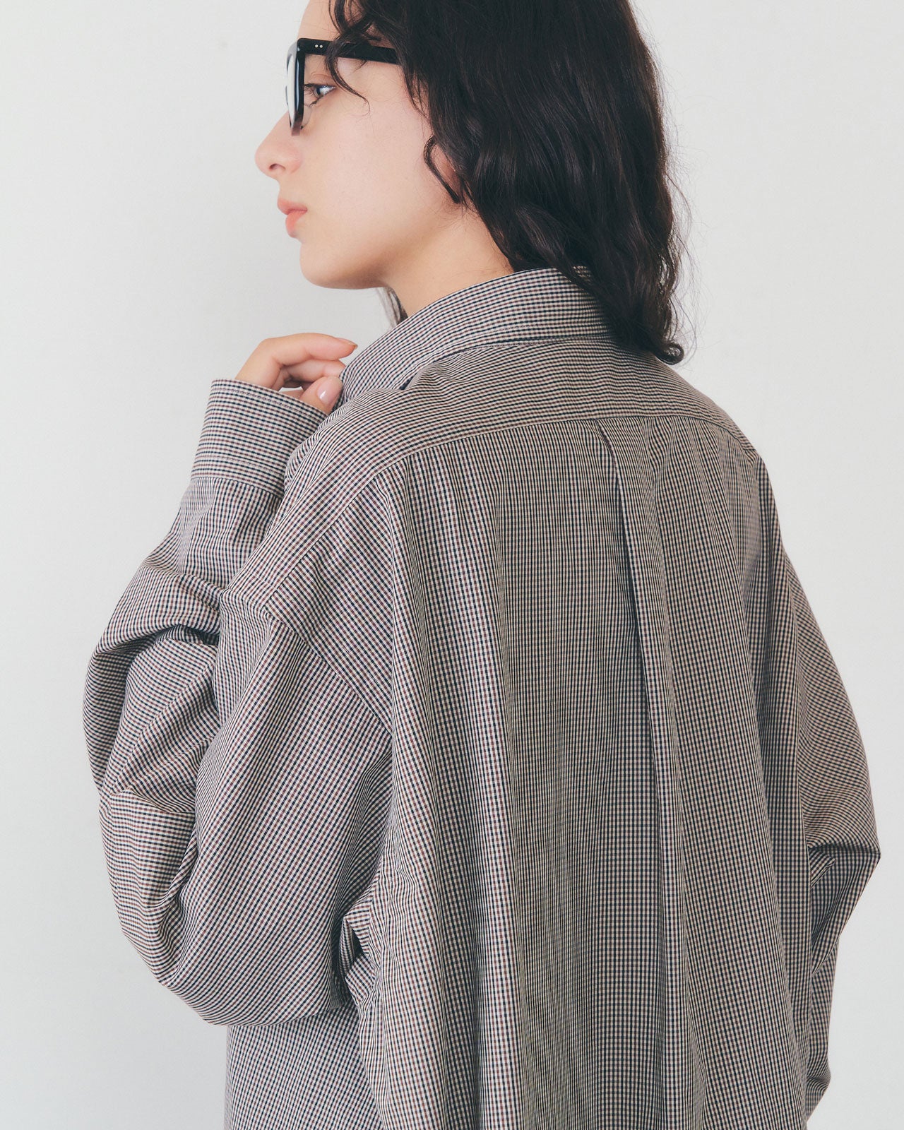 【12月下旬お届け】MINI CHECK DADDY SHIRT