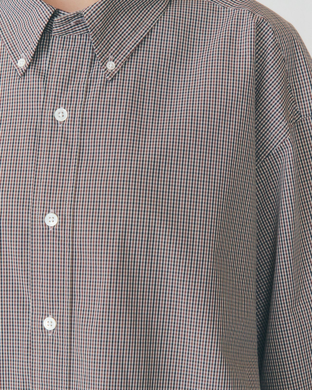 【12月下旬お届け】MINI CHECK DADDY SHIRT