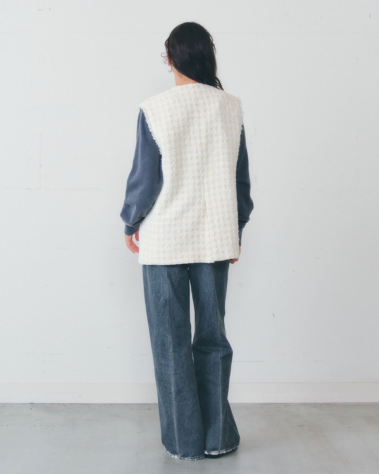 【1月中旬お届け】TWEED GILET
