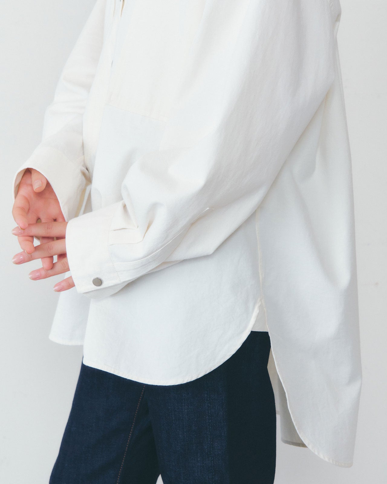 COLLARLESS WORK SHIRT – Shinzone