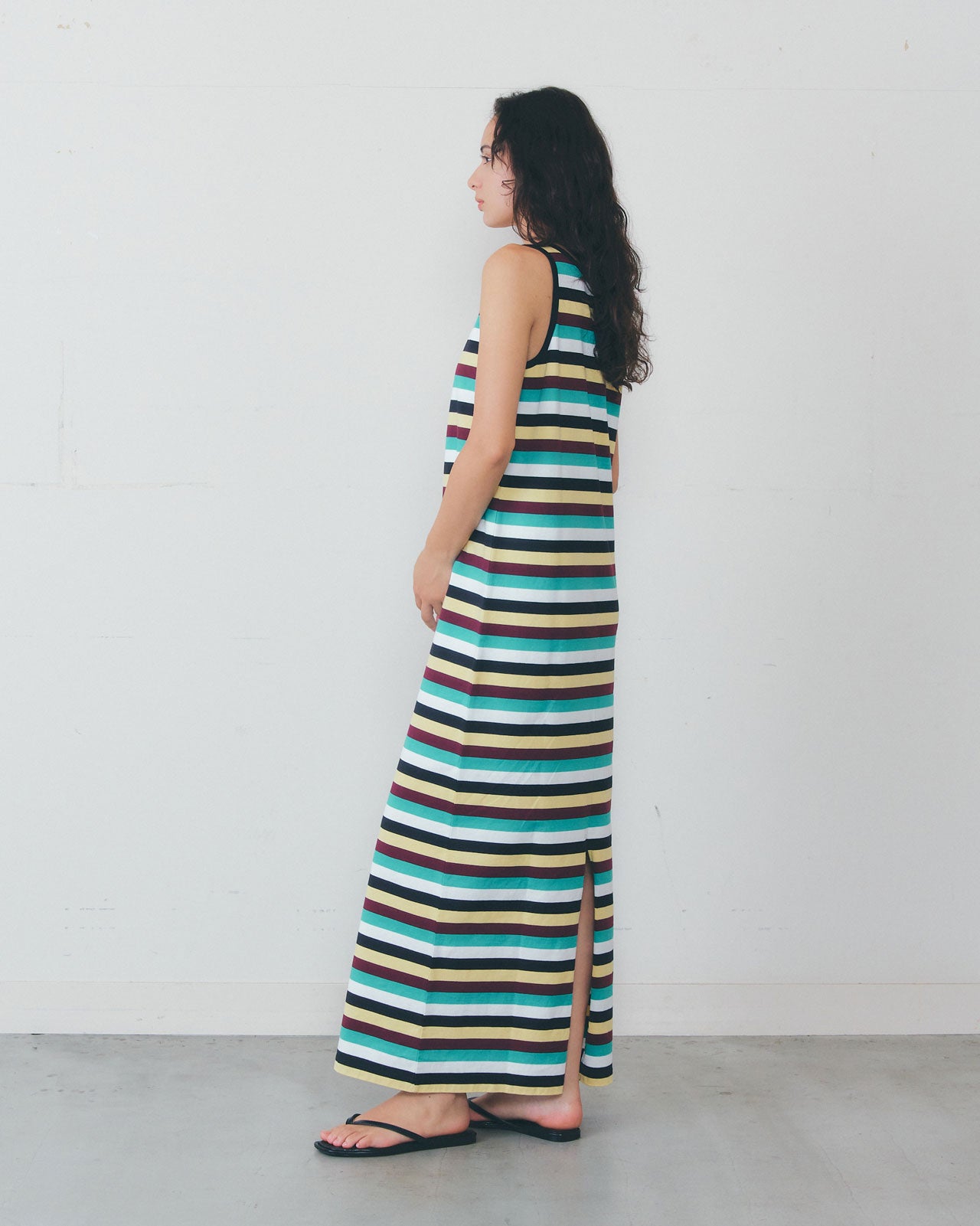 【2月上旬入荷予定】MULTI STRIPED JERSEY DRESS
