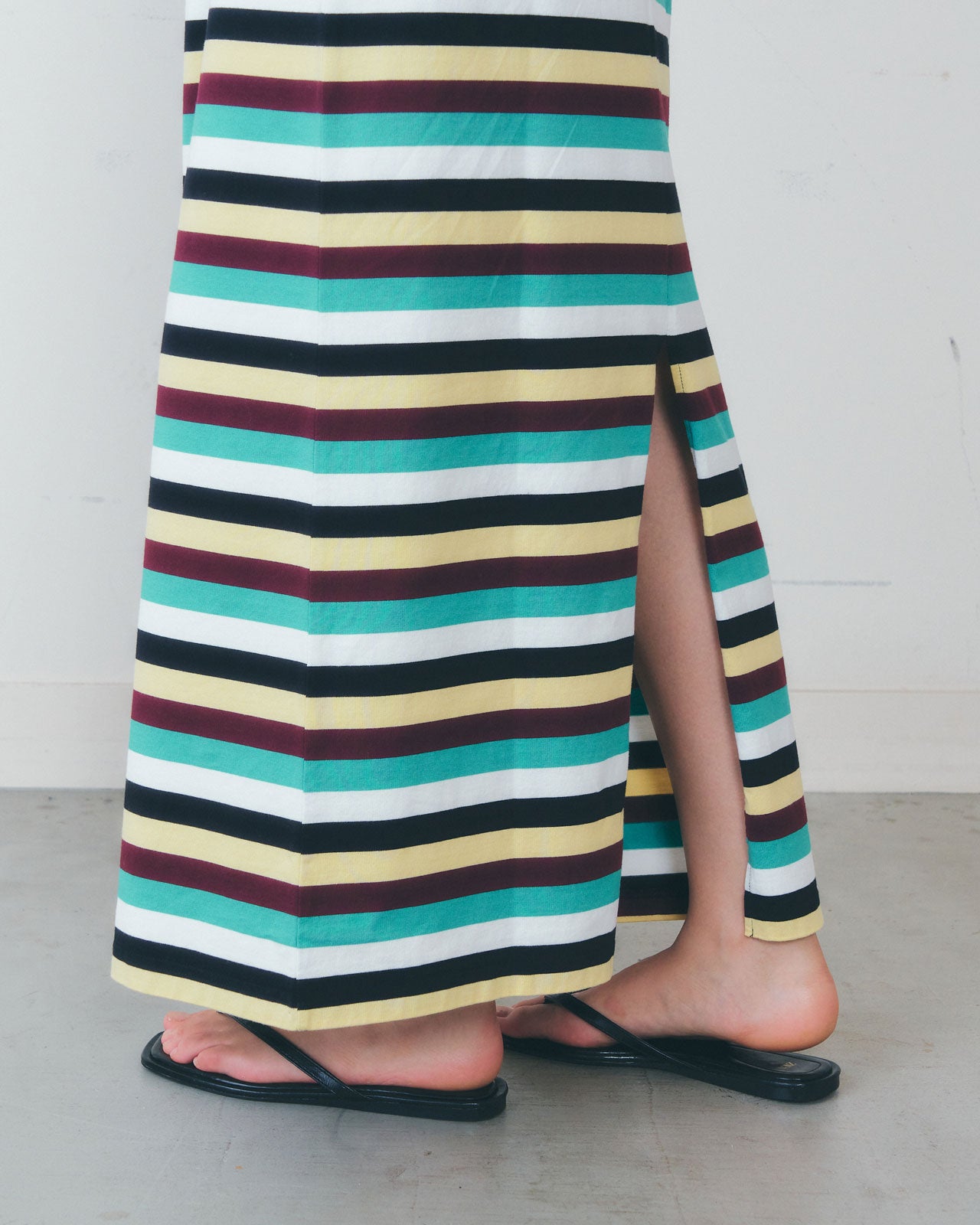 【2月上旬入荷予定】MULTI STRIPED JERSEY DRESS