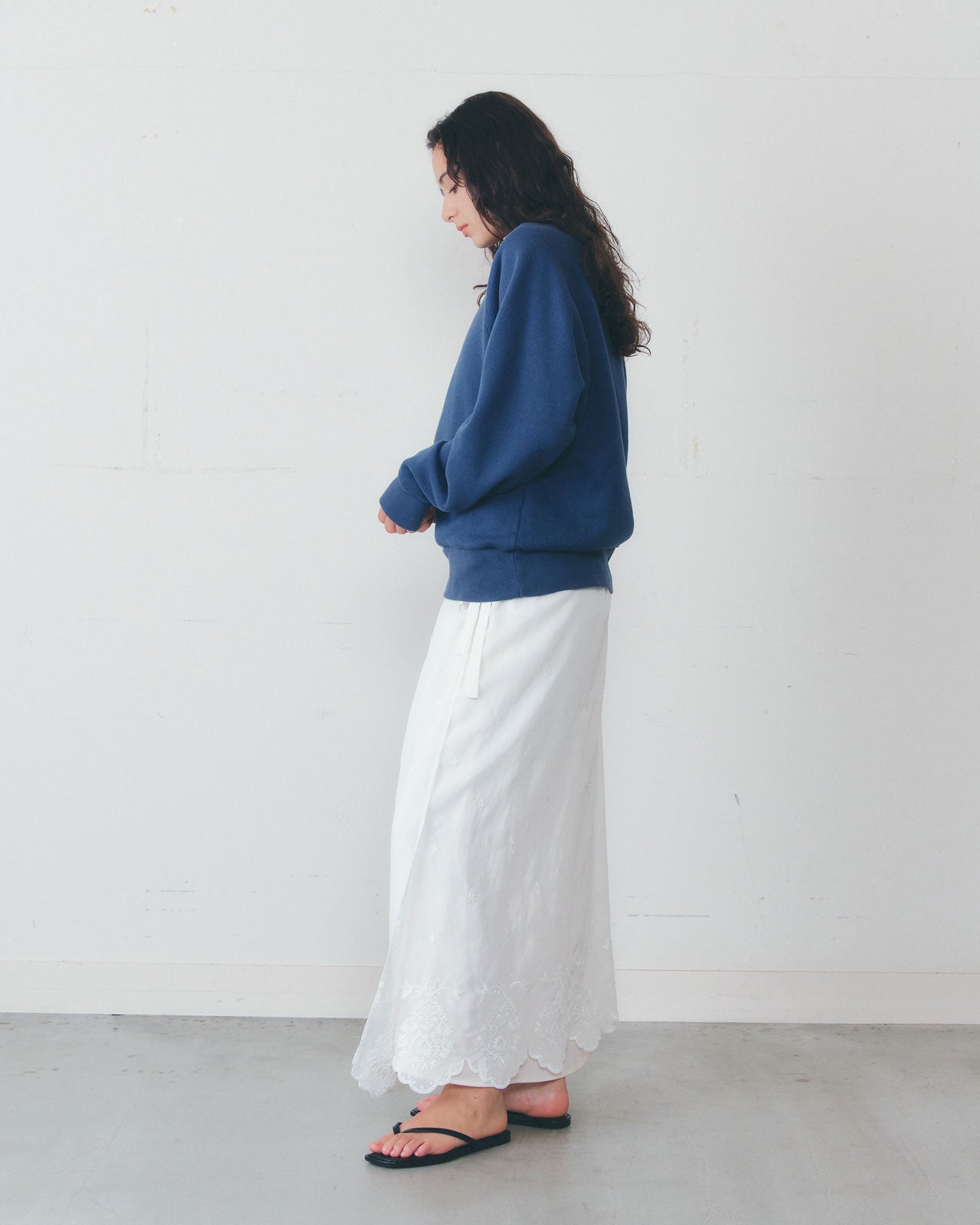 【1月中旬お届け】LACE APRON SKIRT