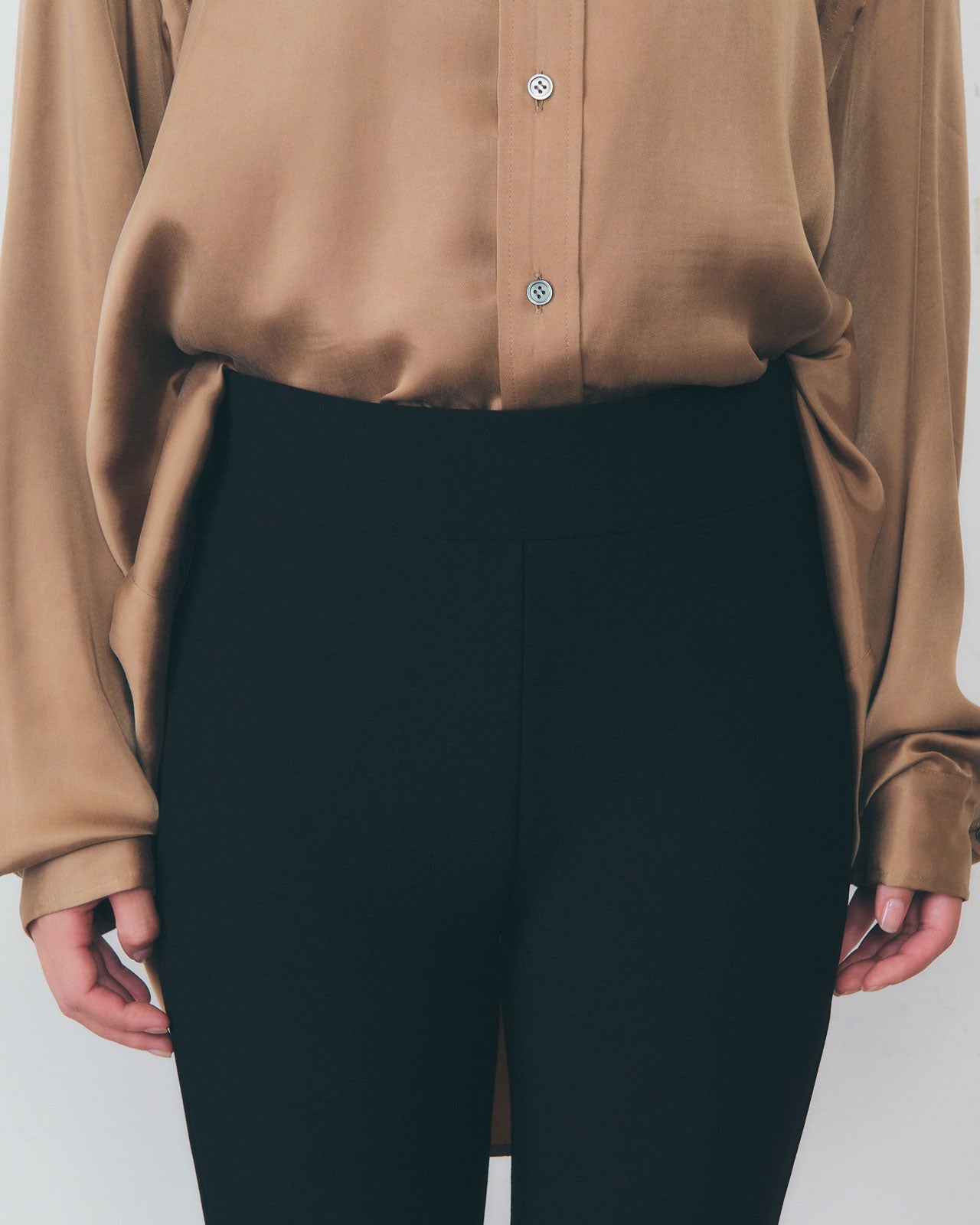 【2月下旬入荷予定】KNIT GEORGETTE SHORT LEGGINGS