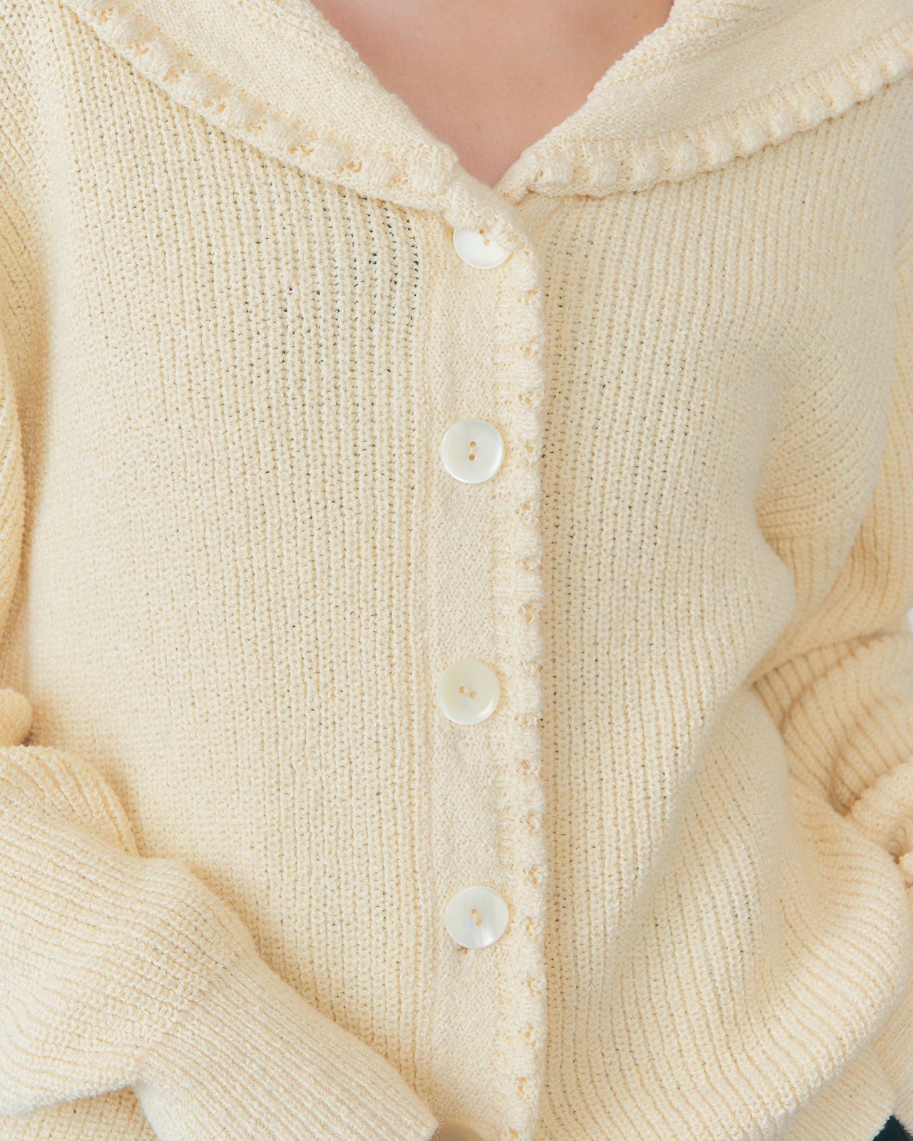 【1月中旬お届け】SAILOR COLLAR KNIT CARDIGAN