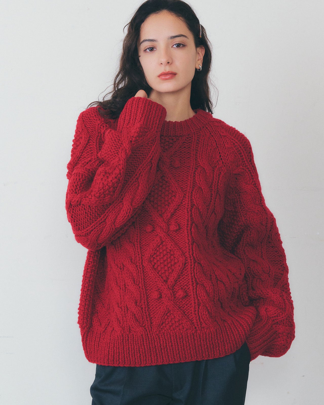 ARAN CABLE KNIT PULLOVER – Shinzone