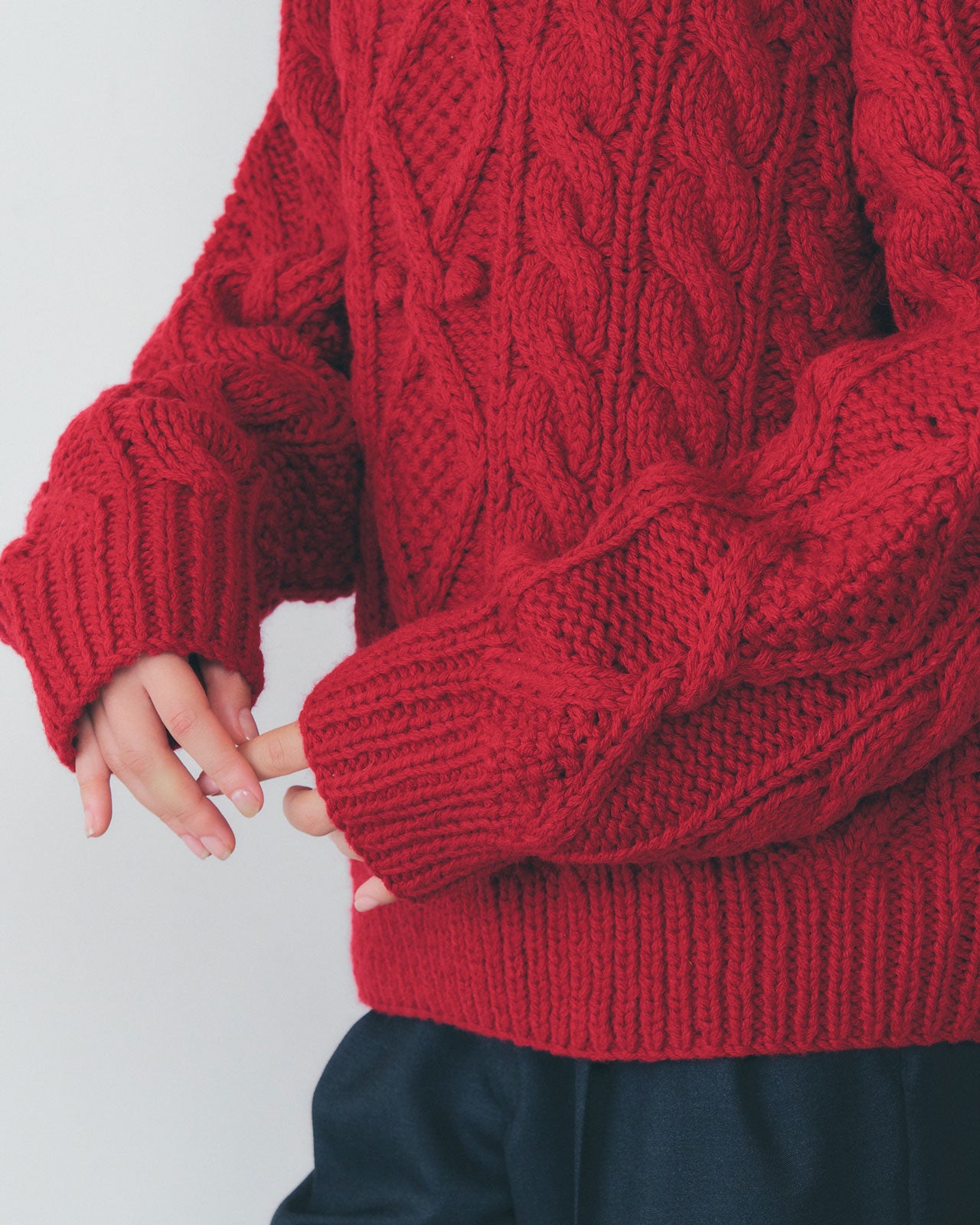 ARAN CABLE KNIT PULLOVER – Shinzone