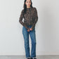 【11月下旬お届け】LEOPARD LONG RIB KNIT CARDIGAN