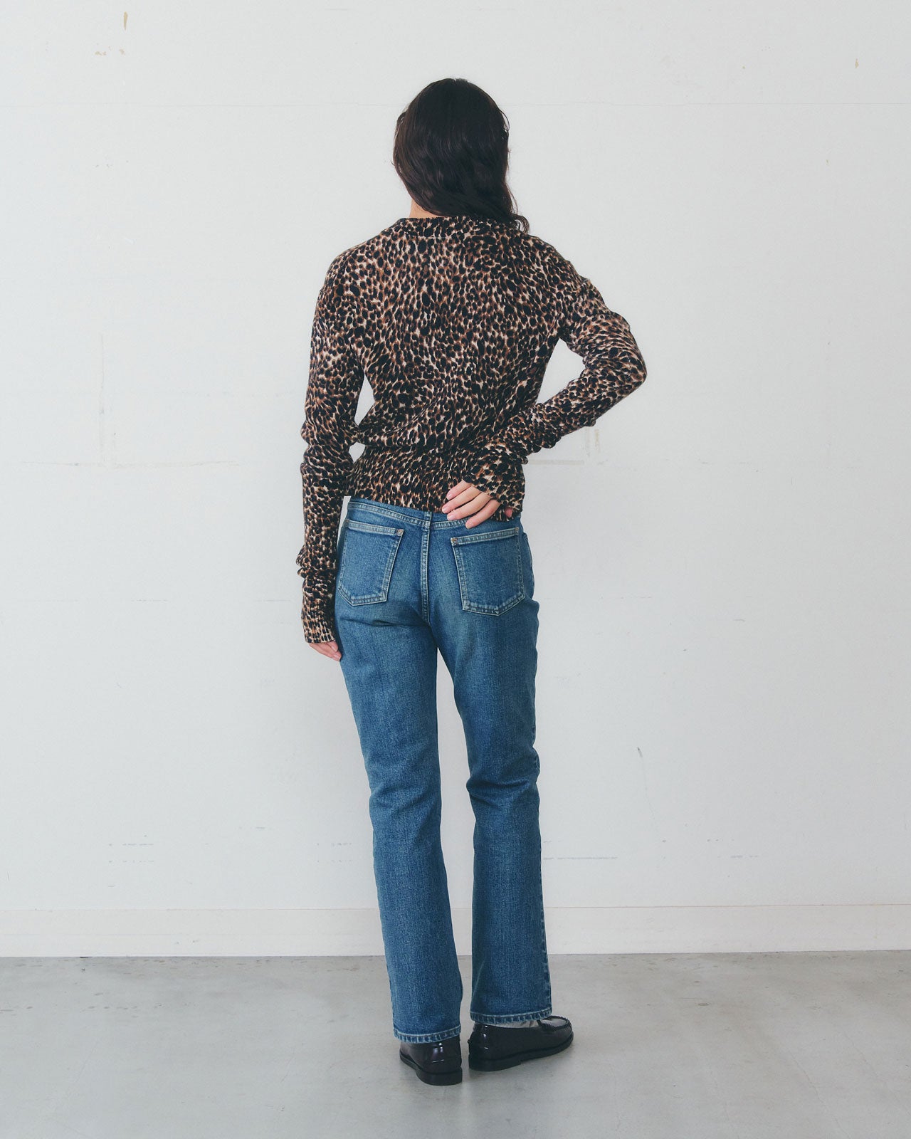 LEOPARD LONG RIB KNIT CARDIGAN – Shinzone