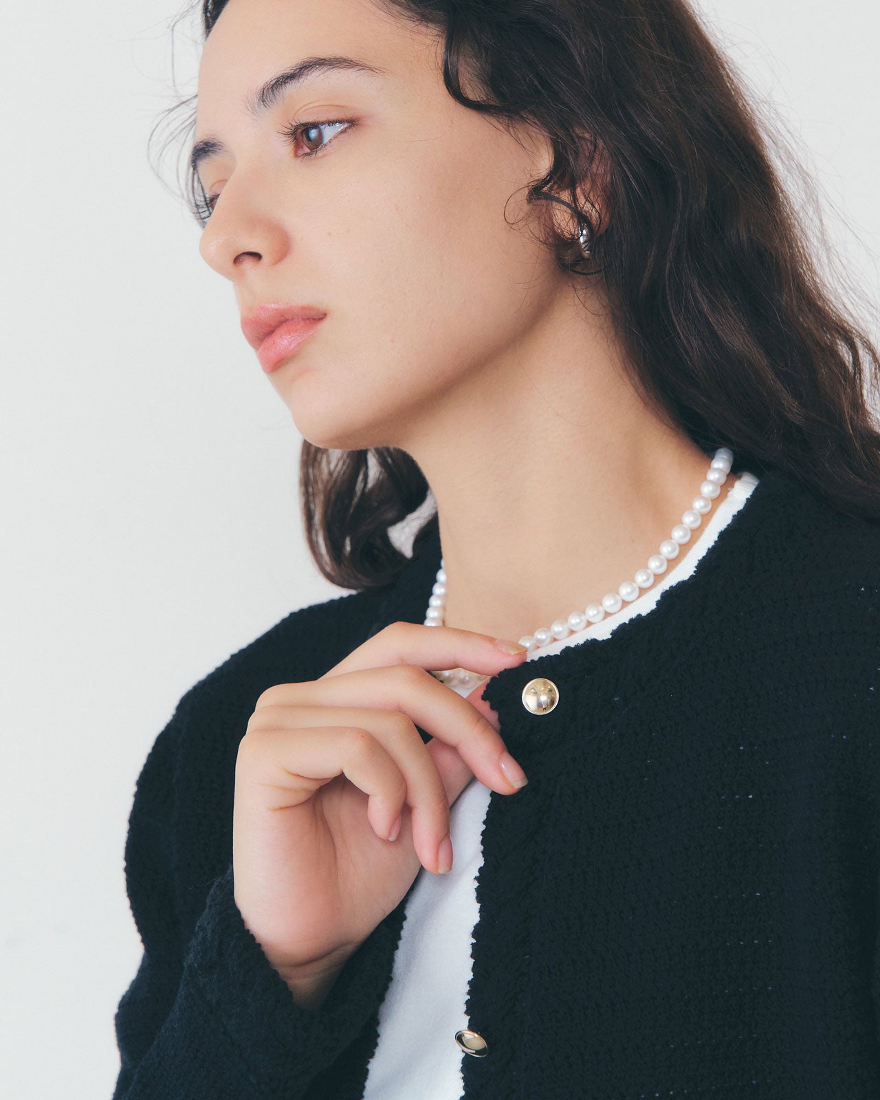 【1月中旬お届け】CROCHET KNIT JACKET