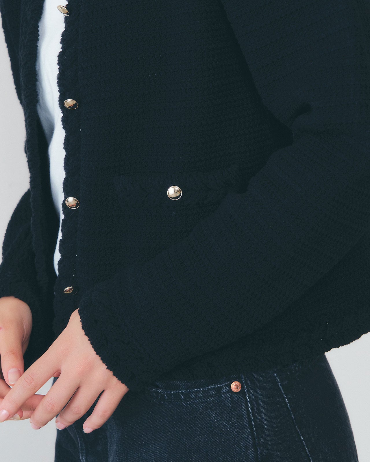 【1月中旬お届け】CROCHET KNIT JACKET