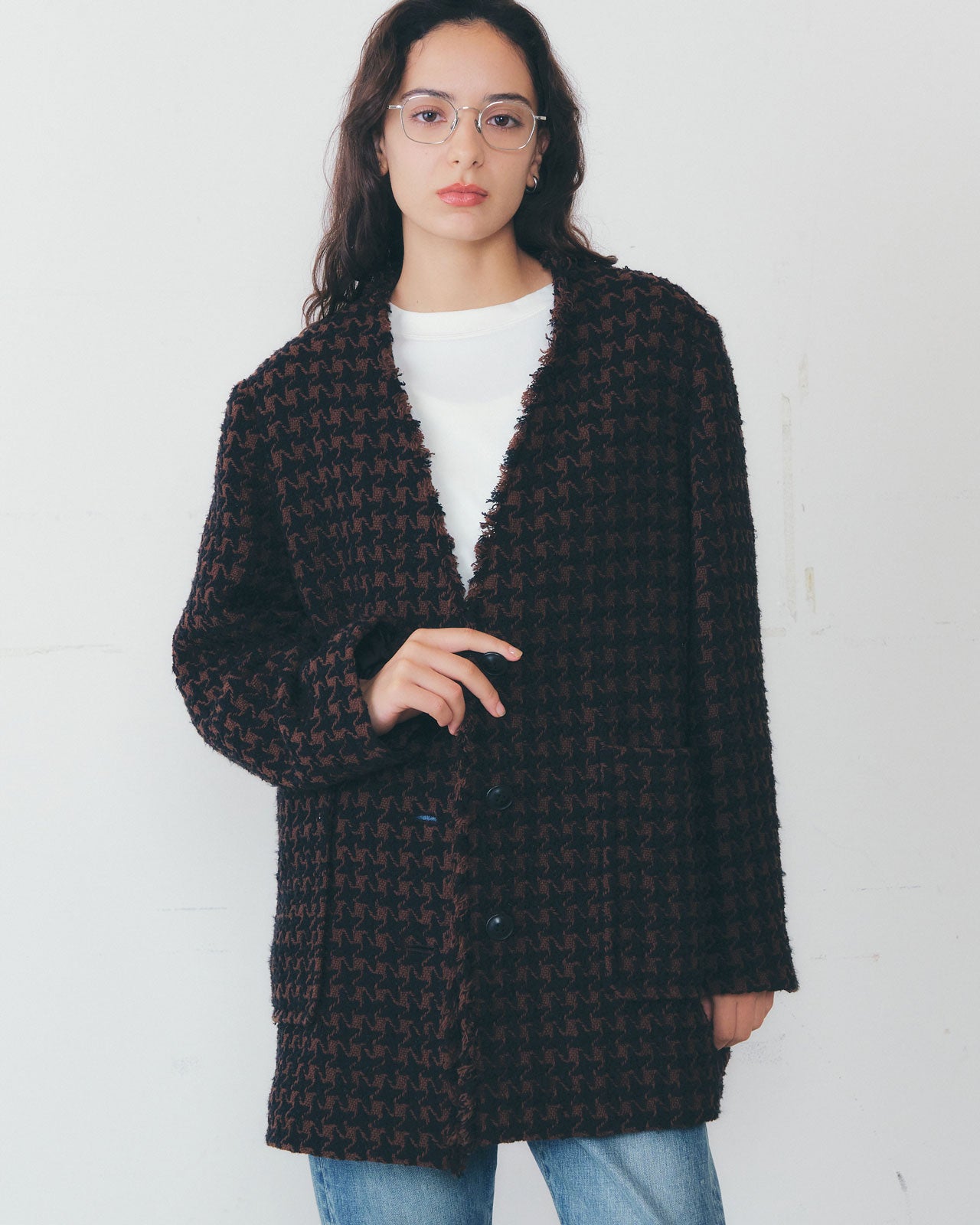 ジャケット・アウター COMMISSION RIDER TWEED JACKET ジャケット・アウター COMMISSION RIDER TWEED JACKET Foxbury Tweed