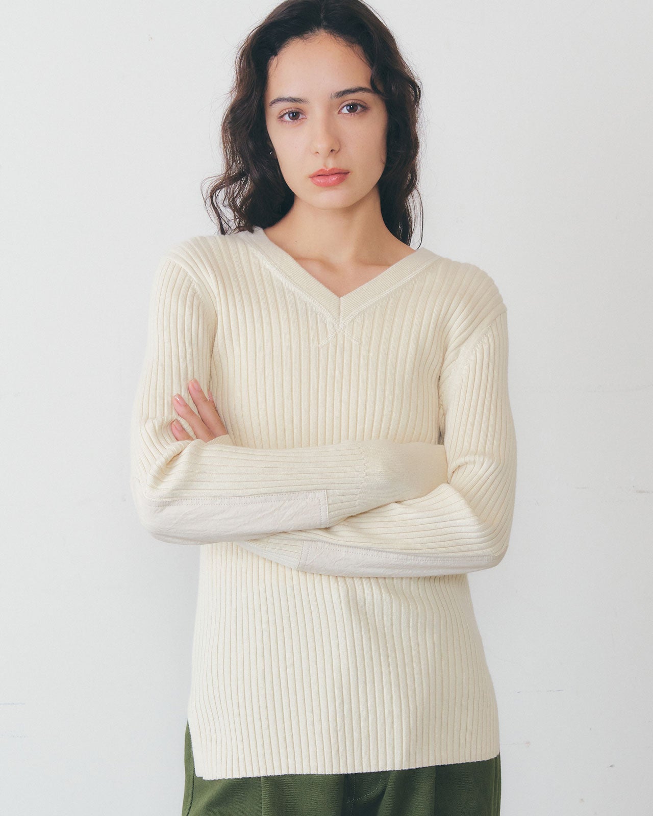 【2月上旬入荷予定】MILITARY RIB KNIT PULLOVER