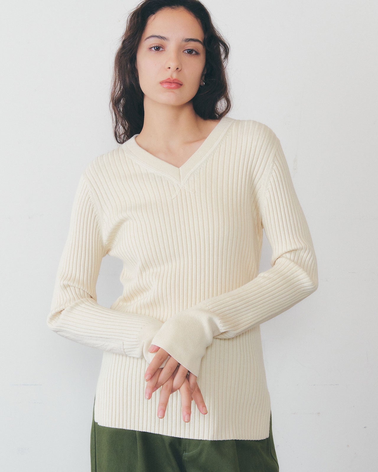 【2月上旬入荷予定】MILITARY RIB KNIT PULLOVER