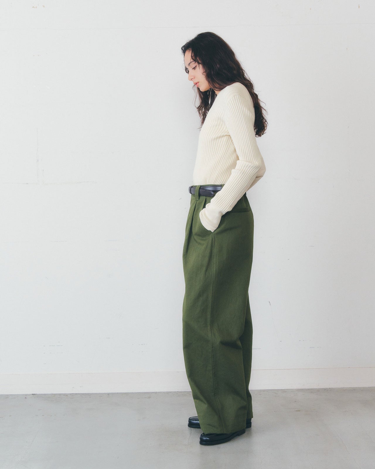 【2月上旬入荷予定】MILITARY RIB KNIT PULLOVER