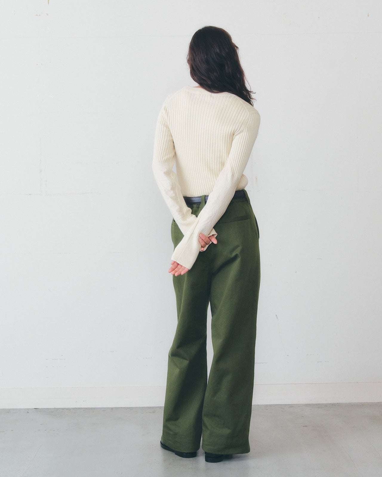 【2月上旬入荷予定】MILITARY RIB KNIT PULLOVER