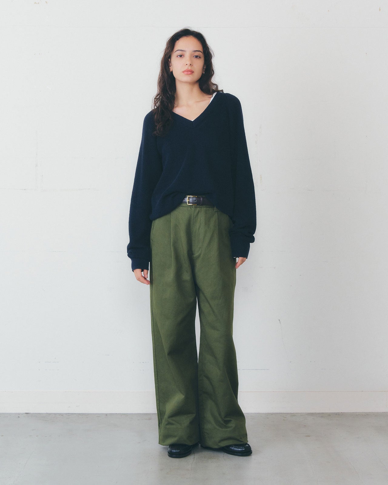 C/L V-NECK KNIT PULLOVER – Shinzone