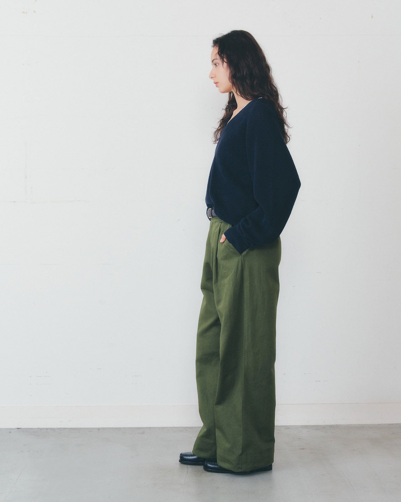 THE SHINZONE ボリュームVネックニット THE SHINZONE（ザ シンゾーン） ザ シンゾーン Vネックニット WOOL