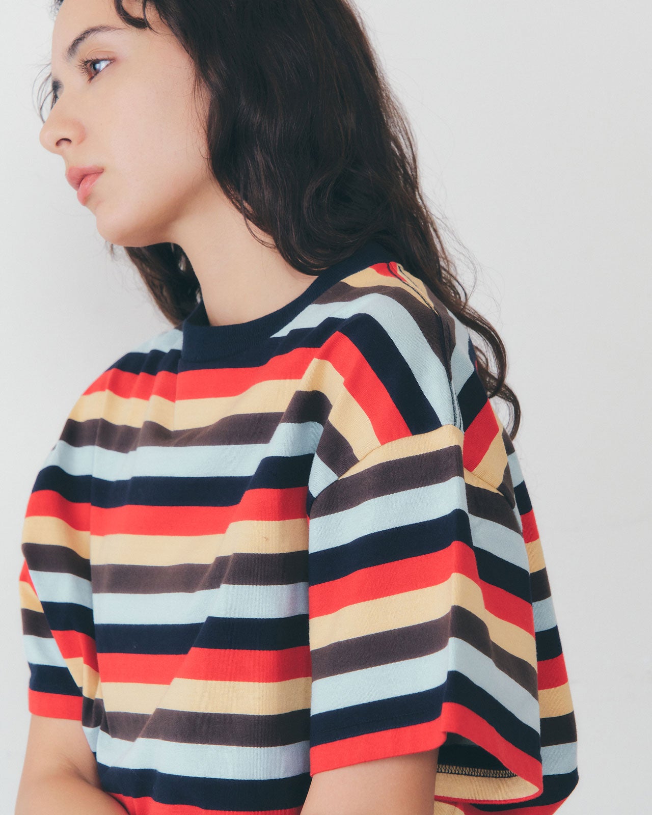 【2月上旬入荷予定】MULTI STRIPED JERSEY TEE