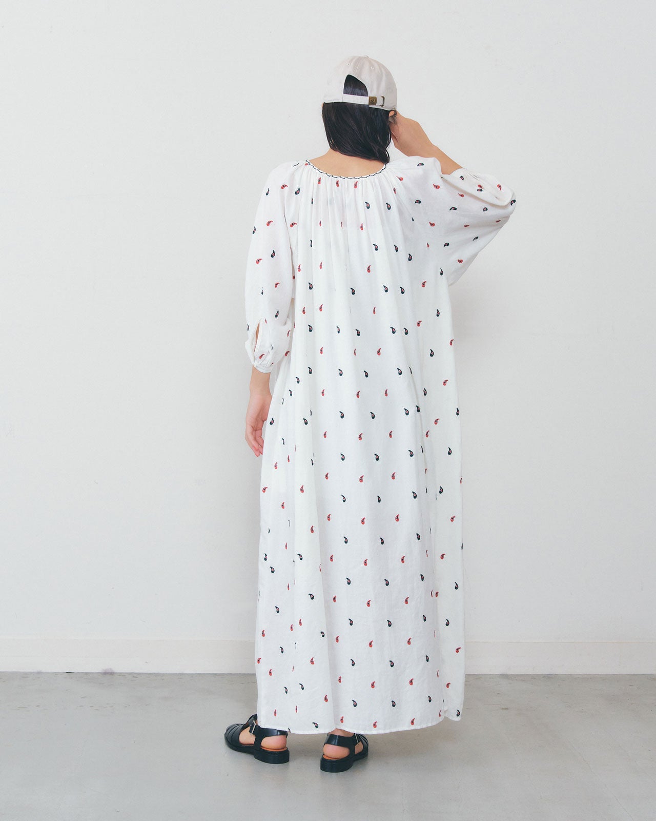 PAISLEY EMBROIDERED DRESS