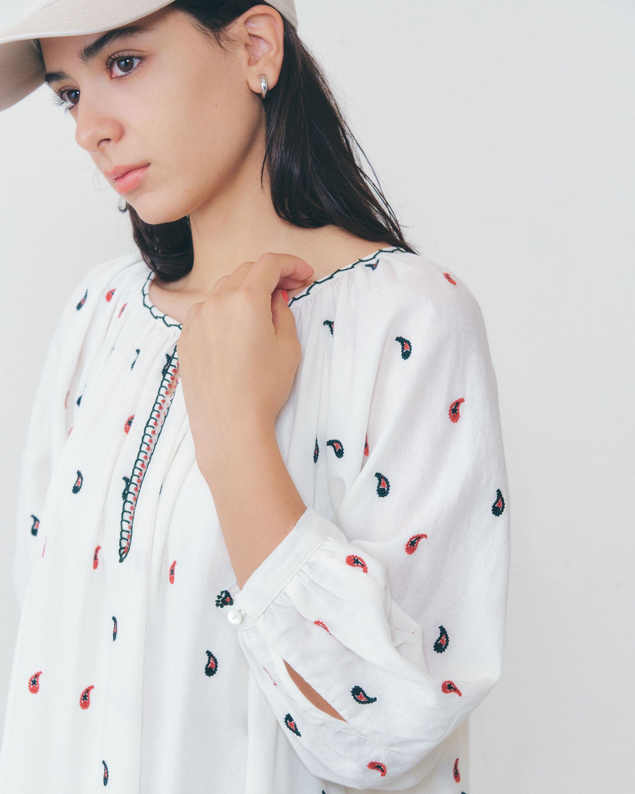 PAISLEY EMBROIDERED DRESS