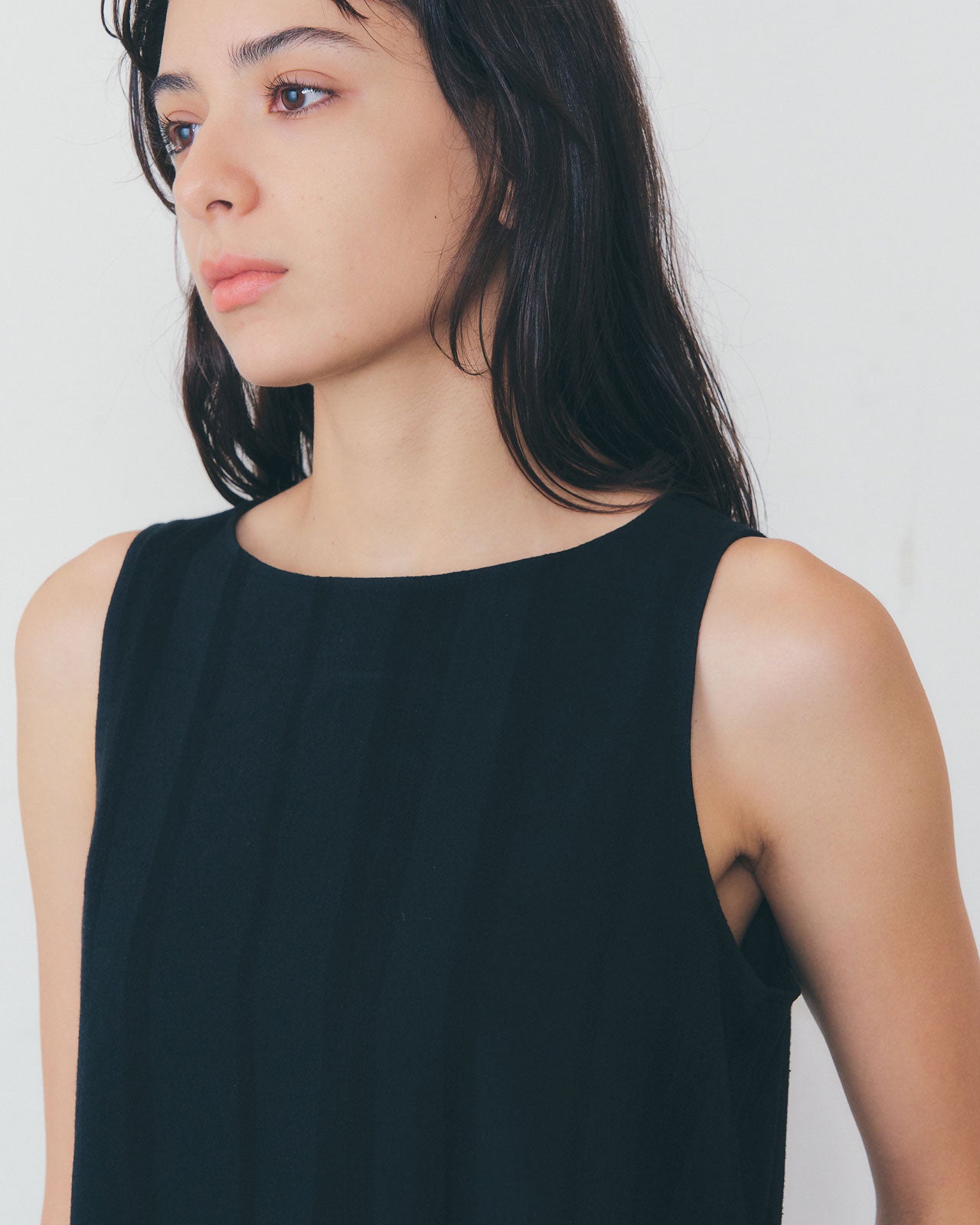 【6月上旬入荷予定】LINEN STRIPED DRESS