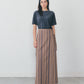 【6月上旬入荷予定】LINEN STRIPED WRAP SKIRT