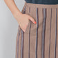 【6月上旬入荷予定】LINEN STRIPED WRAP SKIRT
