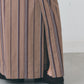 【6月上旬入荷予定】LINEN STRIPED WRAP SKIRT