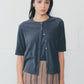 【4月上旬お届け】PILE HALF SLEEVE CARDIGAN