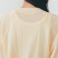 【WHITE/TURQOISE】HALF SLEEVE SWEATSHIRT