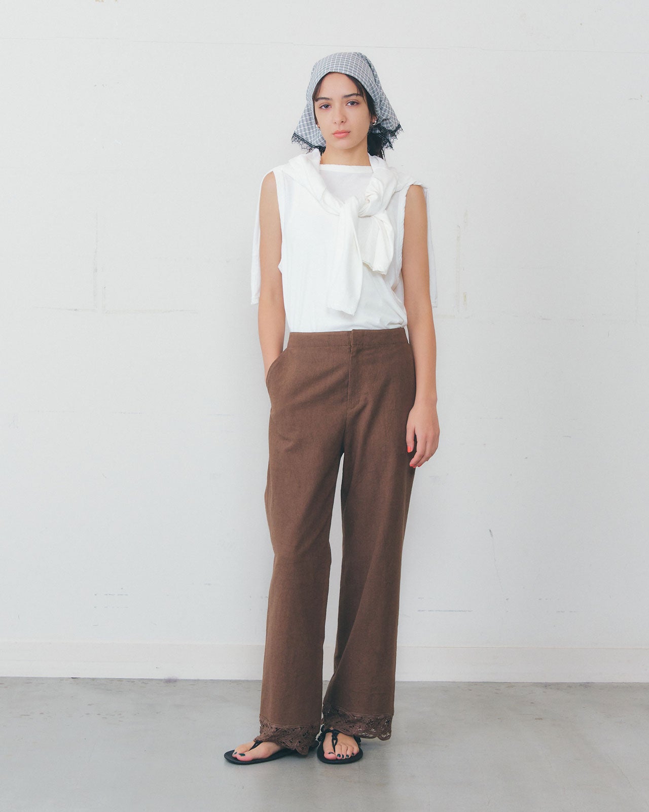 【4月中旬お届け】BATTENBERG LACE PANTS