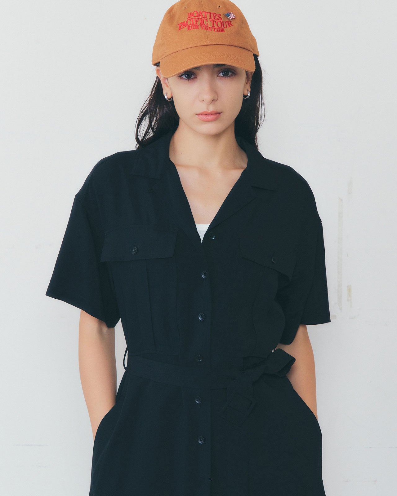 OPEN COLLAR SHIRT DRESS – Shinzone