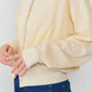 【WHITE/TURQOISE】SHEER LONG SLEEVES CARDIGAN