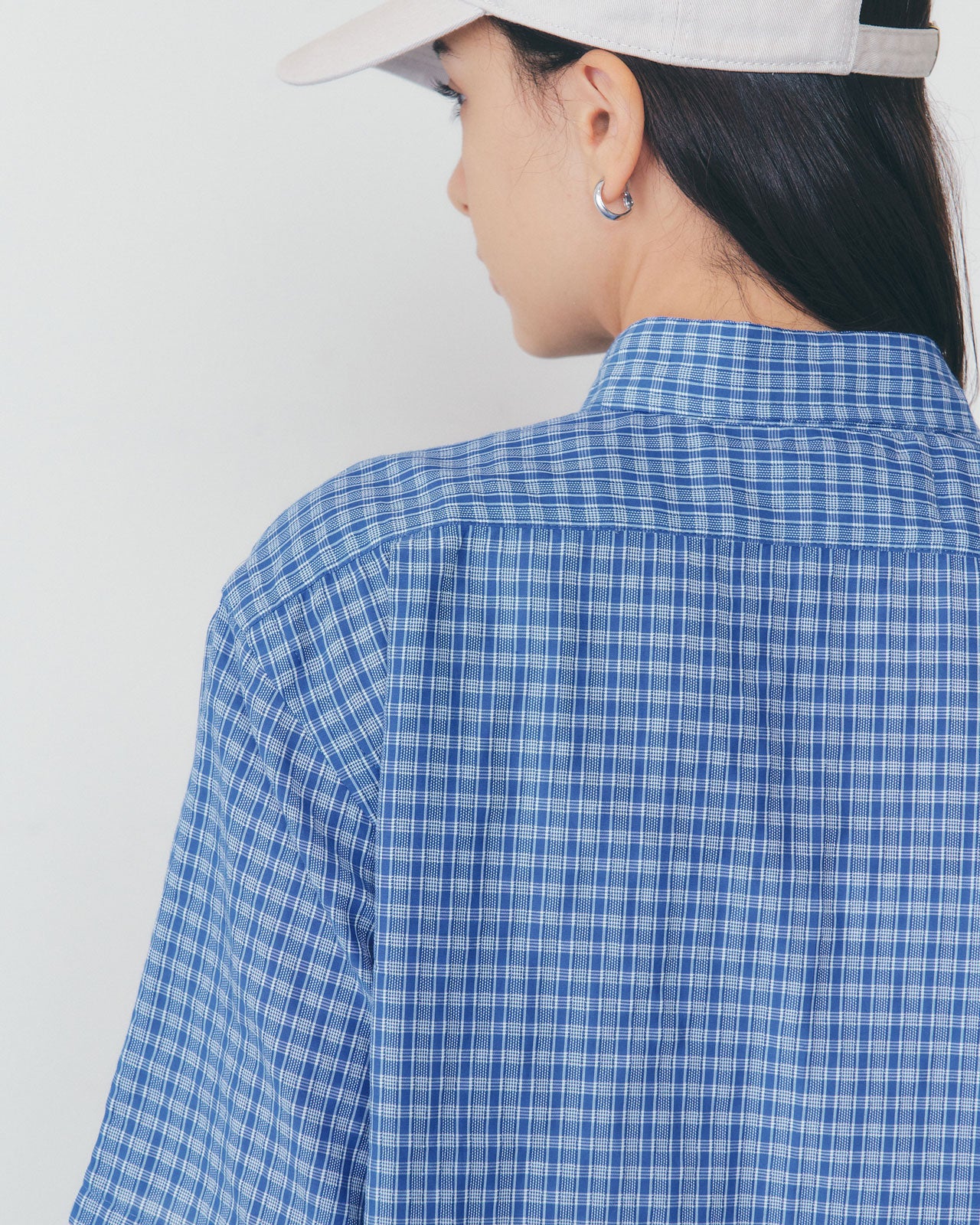 【5月上旬入荷予定】DOBBY CHECKED HALF SLEEVE SHIRT