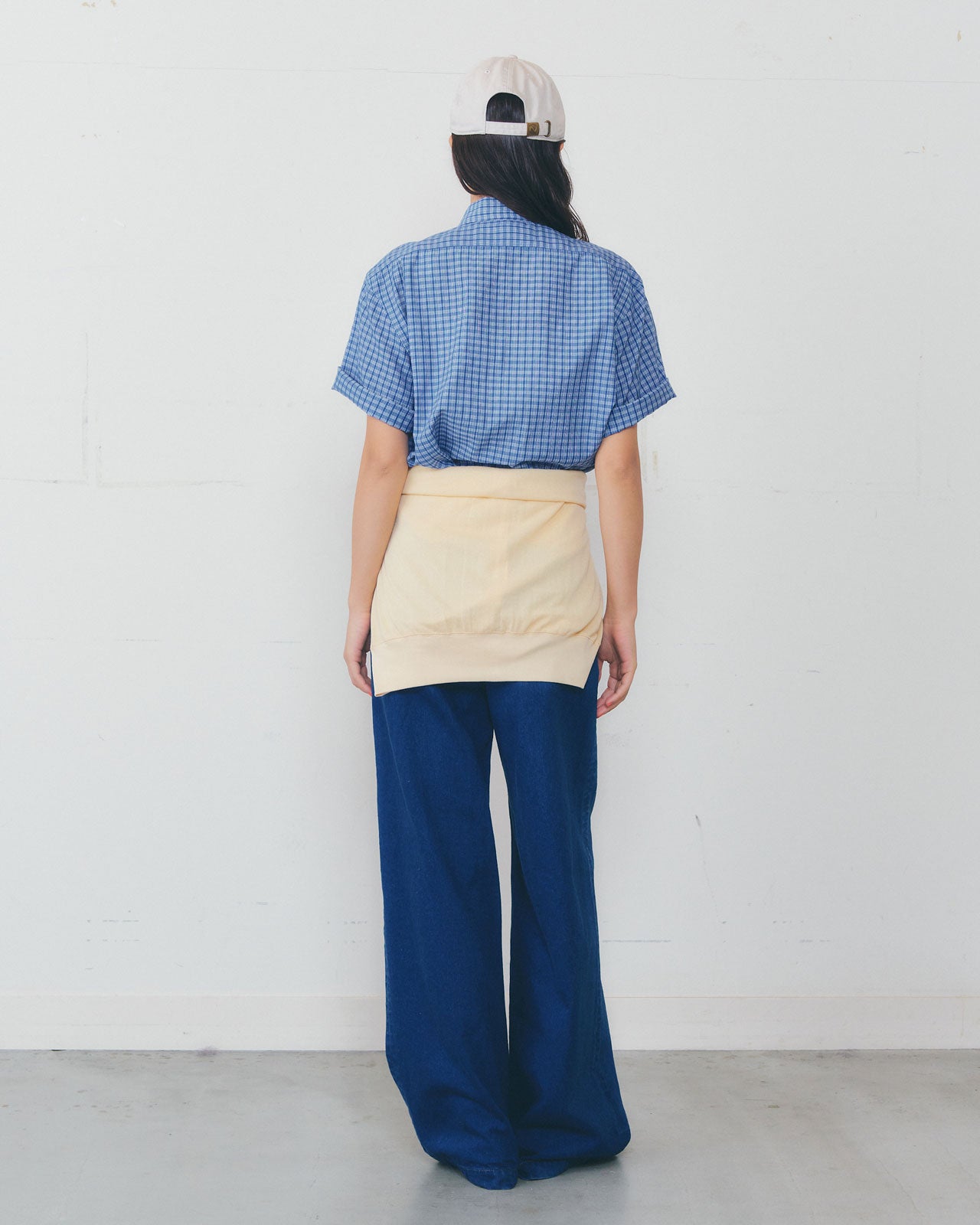 【5月上旬入荷予定】DOBBY CHECKED HALF SLEEVE SHIRT