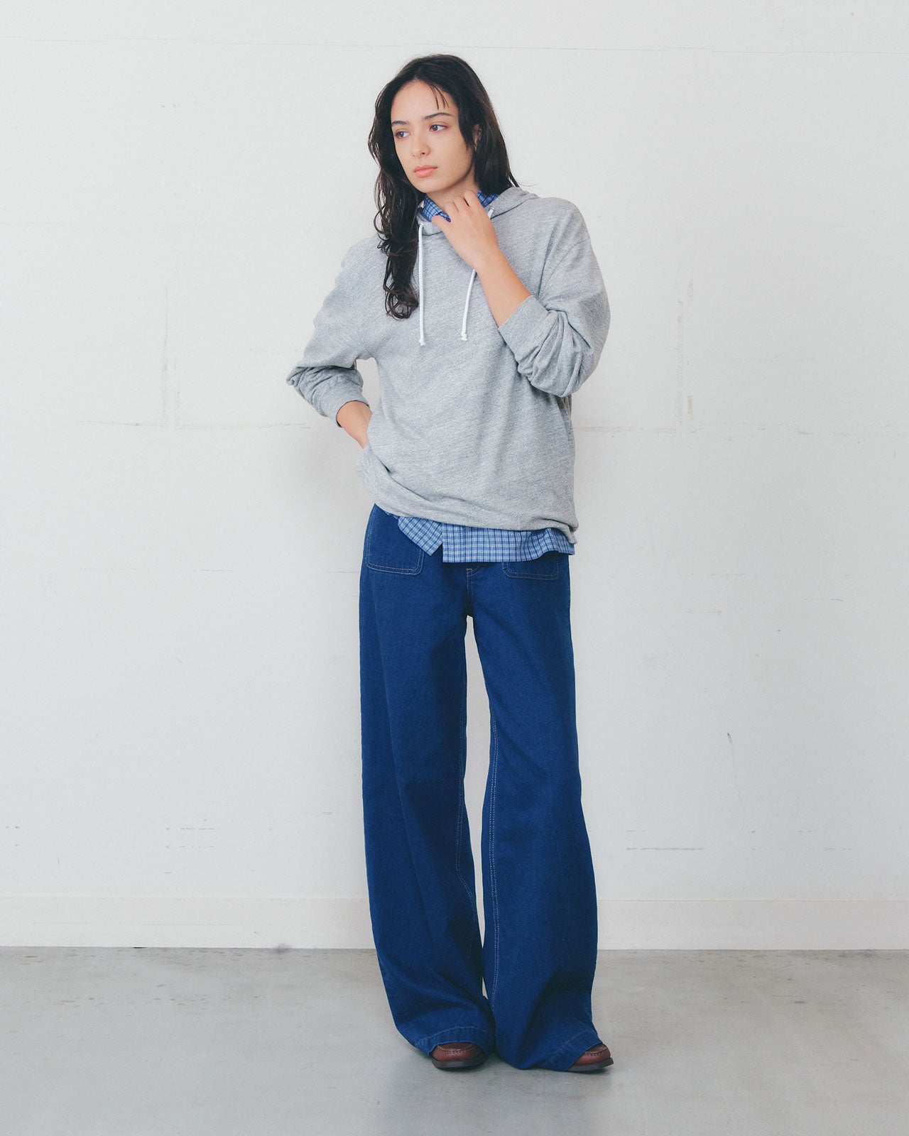 【5月上旬入荷予定】DOBBY CHECKED HALF SLEEVE SHIRT