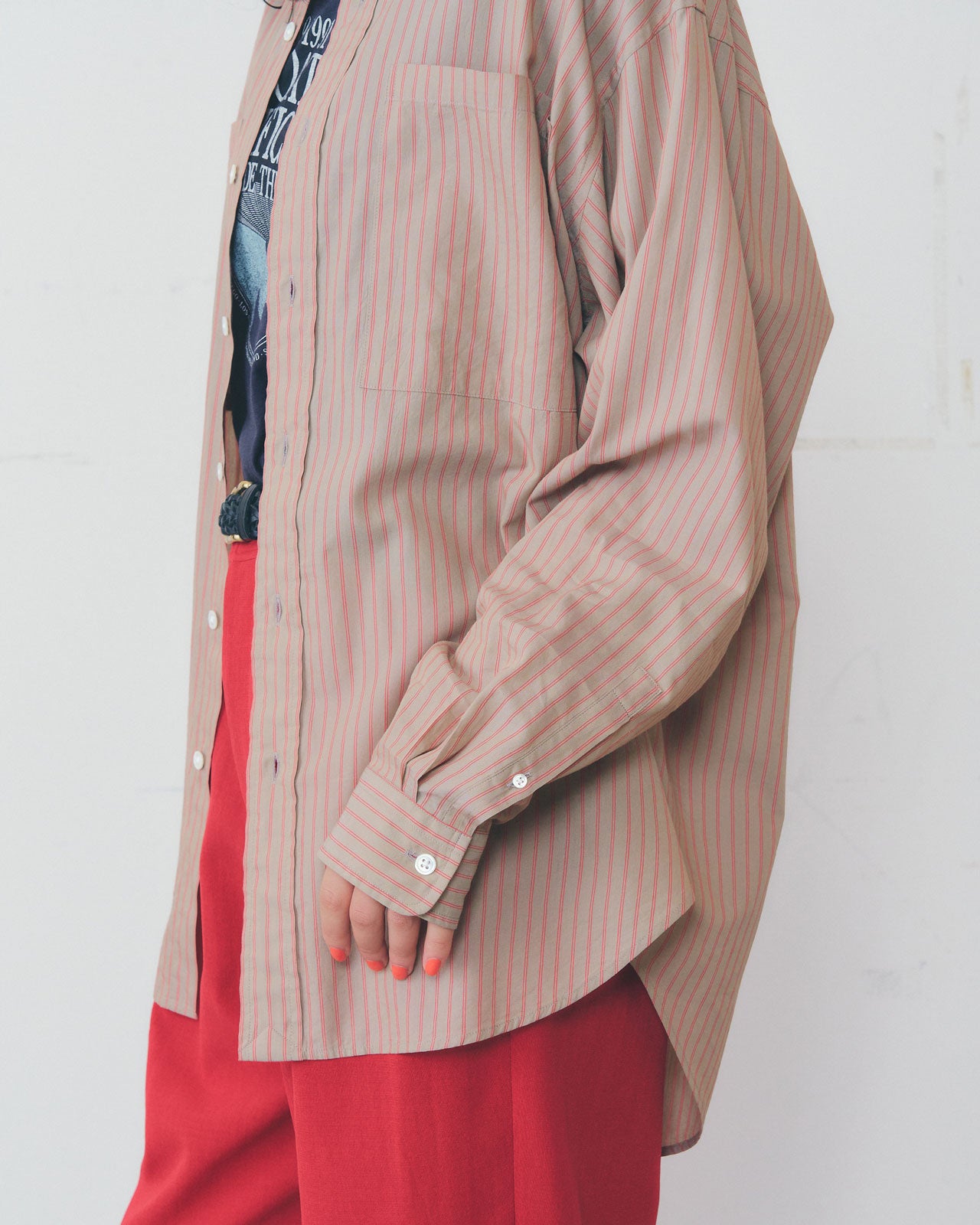 【4月中旬お届け】STAND COLLAR DADDY SHIRT