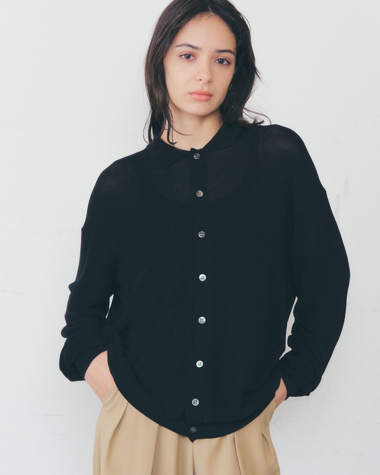 【3月下旬お届け】POLO KNIT CARDIGAN