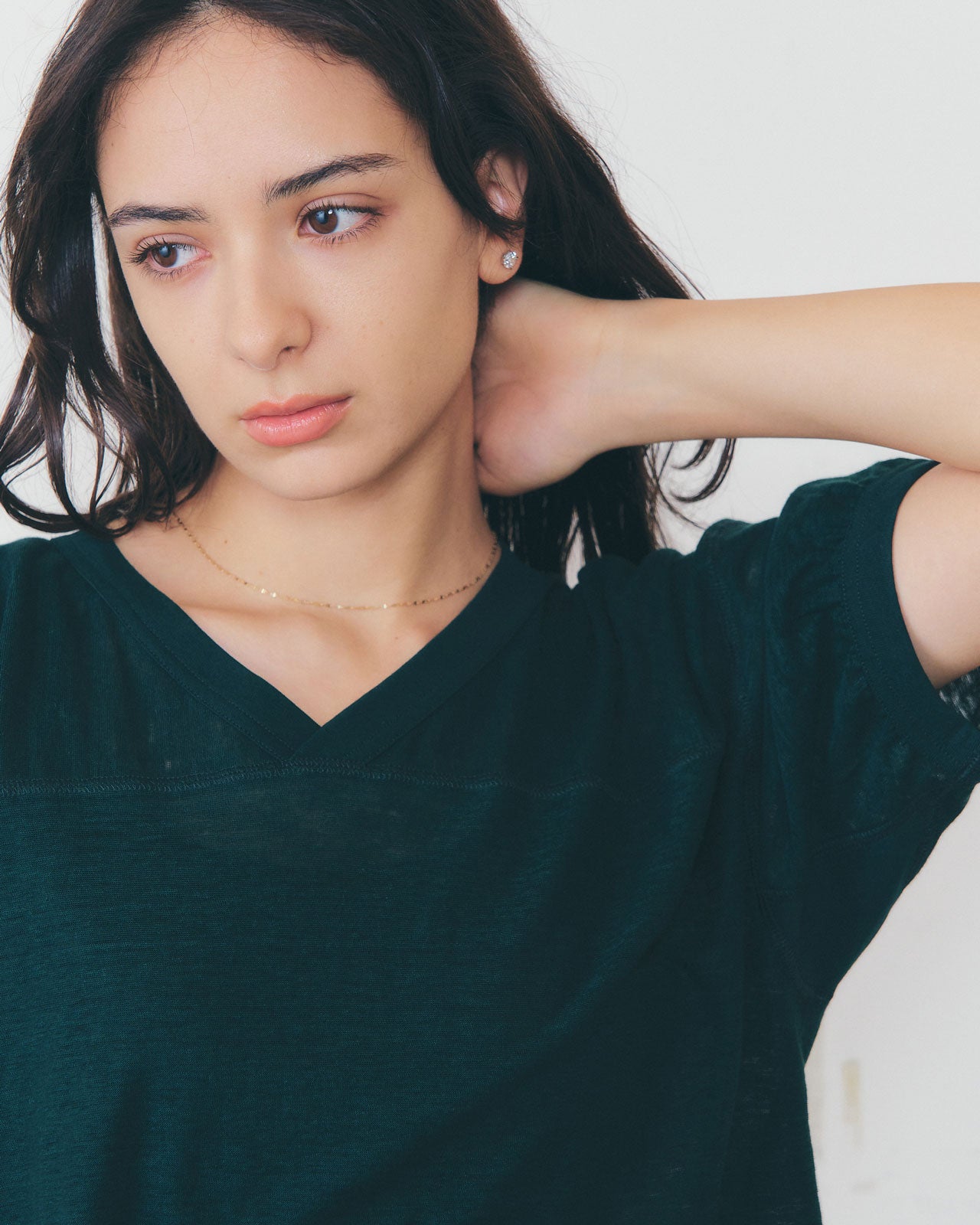 【5月中旬入荷予定】LINEN FOOTBALL TEE