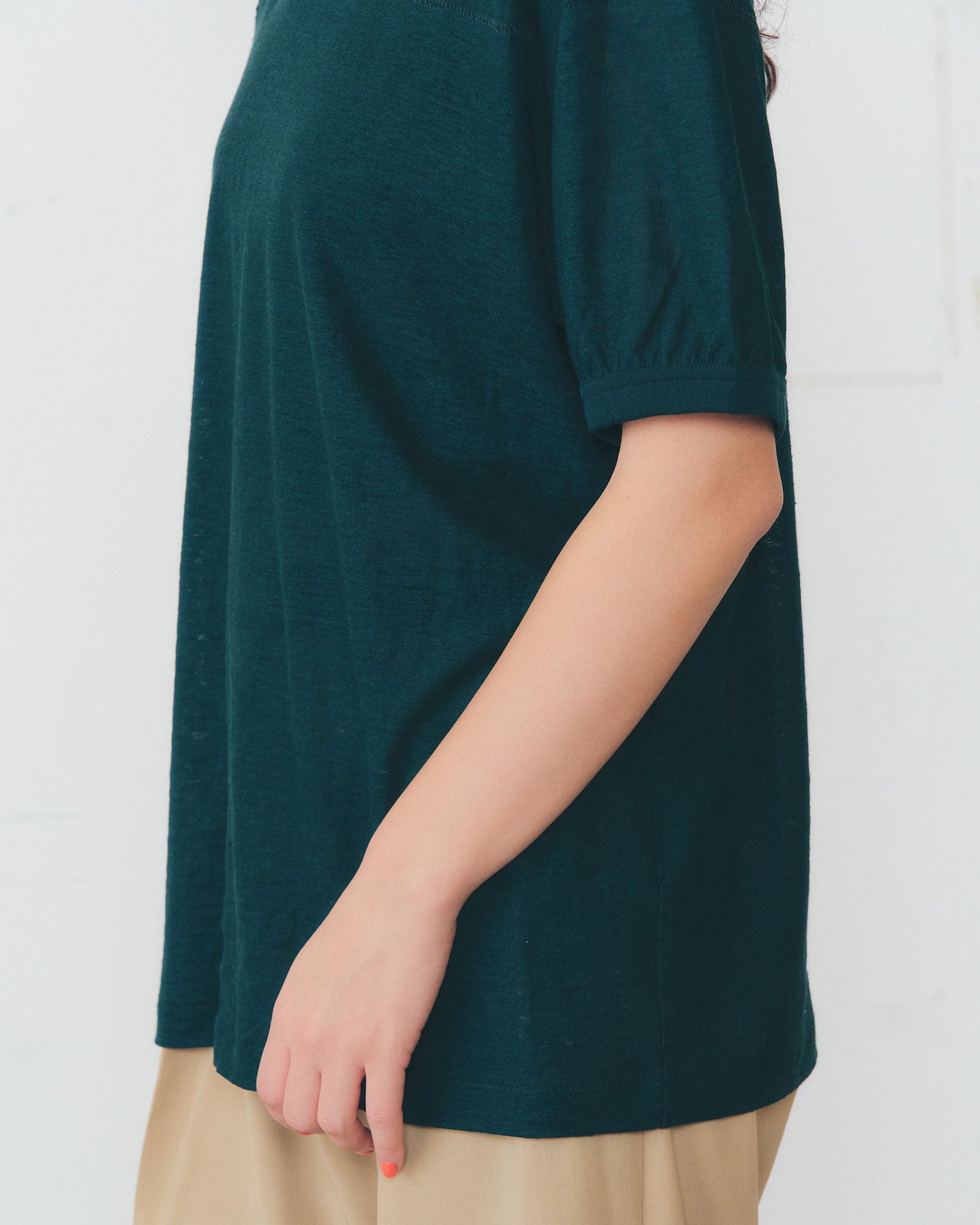 【5月中旬入荷予定】LINEN FOOTBALL TEE