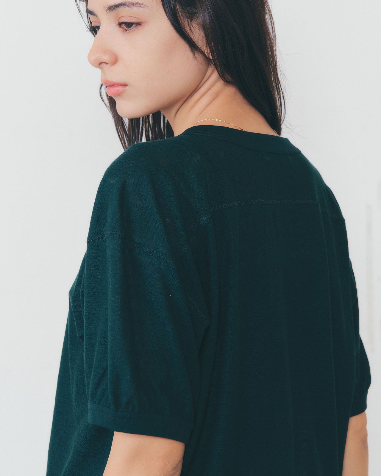 【5月中旬入荷予定】LINEN FOOTBALL TEE