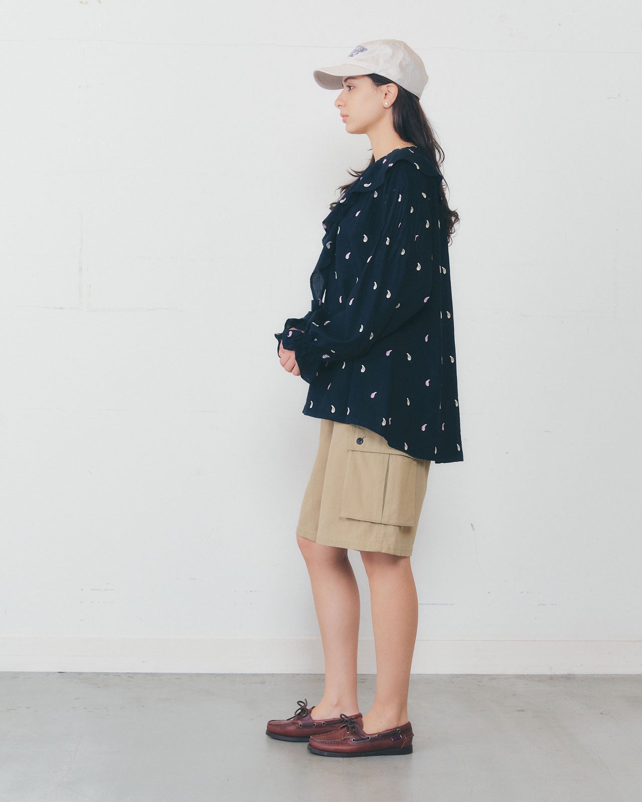 【4月上旬お届け】PAISLEY EMBROIDERED BLOUSE