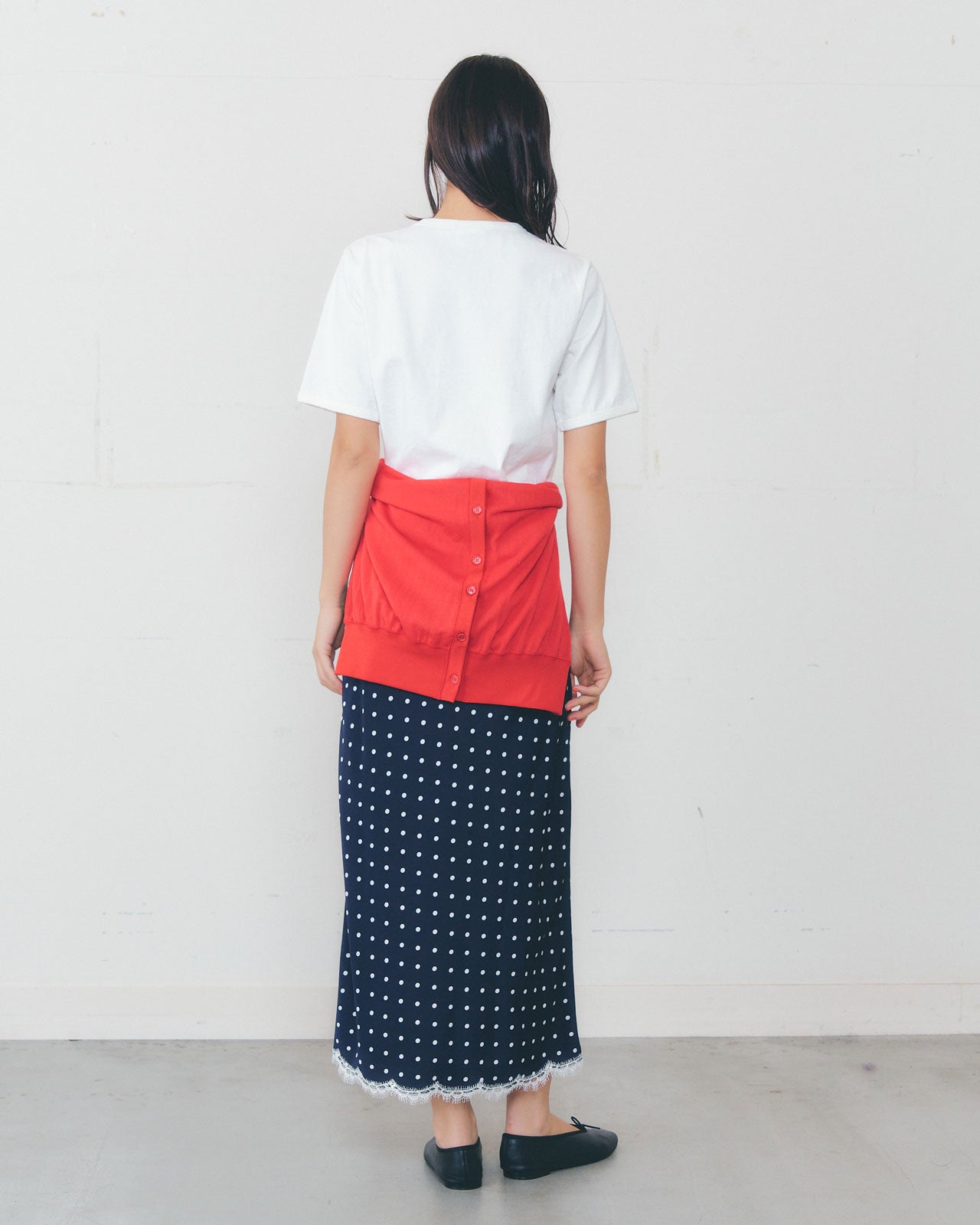 ダブルスタンダードクロージング 24ss52,800円ポルカドットレーススカート POLKA DOT LEAVERS LACE SKIRT – Shinzone