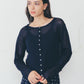 【4月中旬お届け】SHEER KNIT CARDIGAN
